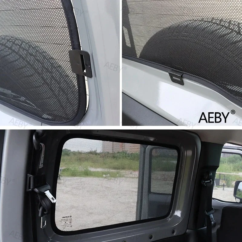 

For Suzuki Jimny 2019-2026 Highly elastic stretch window,Custom Window Shades Magnetic Insect Screens,Car accessories,protection