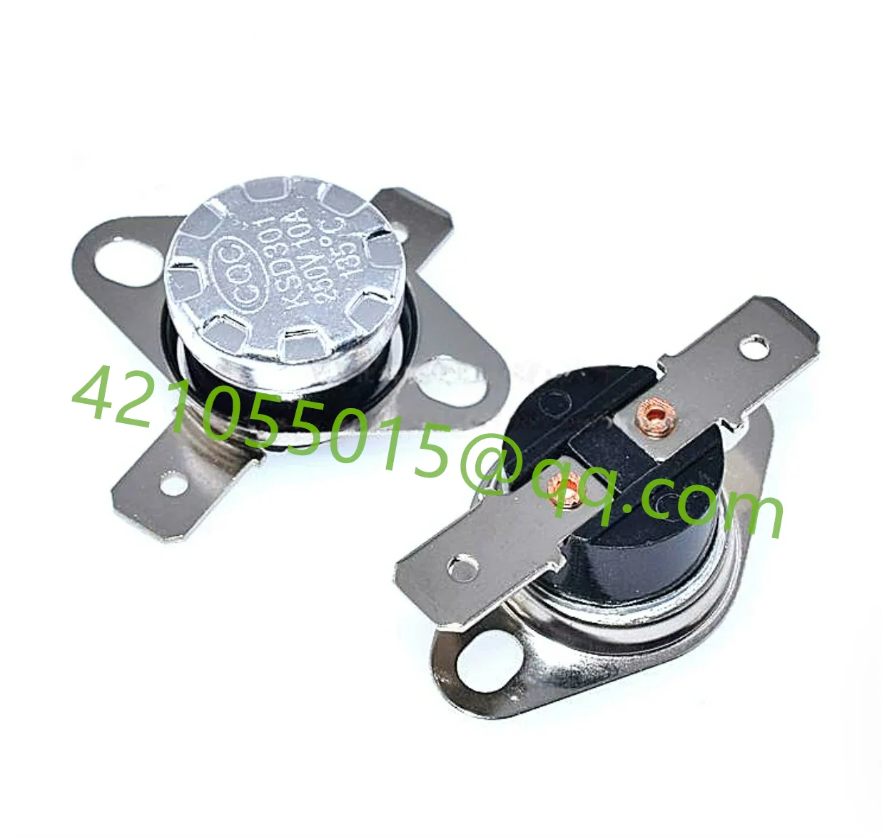 20 pieces, integrated circuit temperature control switch series, KSD301 (flat foot), normally open/normally closed, 40-150 degre