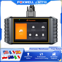 FOXWELL NT710 OBD2 Automotive Scanner OBD2 Diagnostic Scan Tool Full System Car Code Reader ECU Coding Active Test Free Update