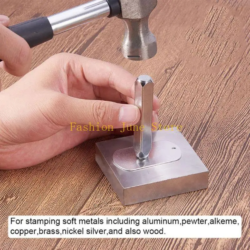 

N5KA Durable Stamp Set Patterns Leather Steel for Adults DIY