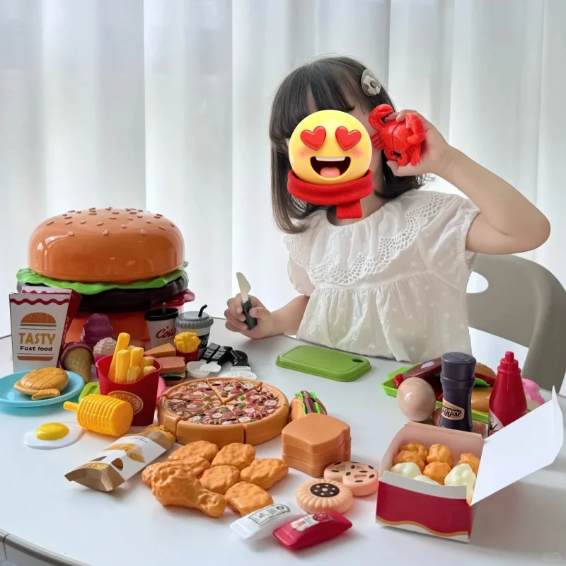 ألعاب ألغاز ماك برجر الكبيرة للأطفال، منتجات ساخنة للعام الجديد للأولاد والبنات من 3 إلى 6 هدية عيد الميلاد في المخزون