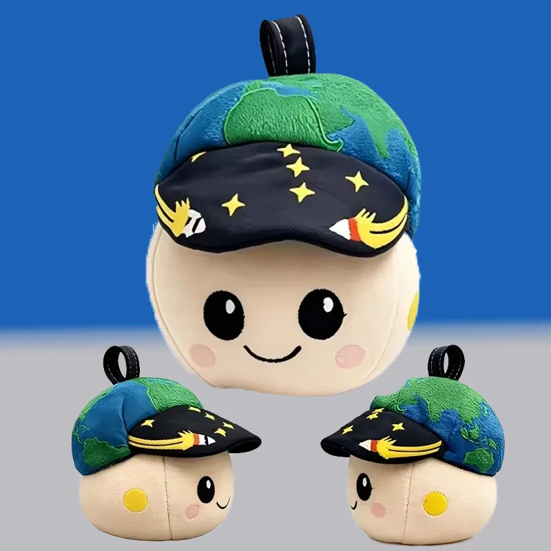 

Artemis II Moon Mascot Rise Plush Toy, Stress Relief Toy Keychain Bag Charm Desk Ornament Holiday Gift