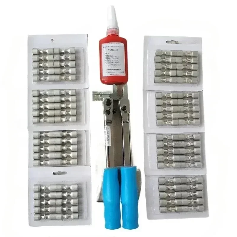 Refrigerator Repair Welding-Free Tool Set Composite Ring Sealing Liquid F Press Plie with 50 PCs 80 cs Loc Ring