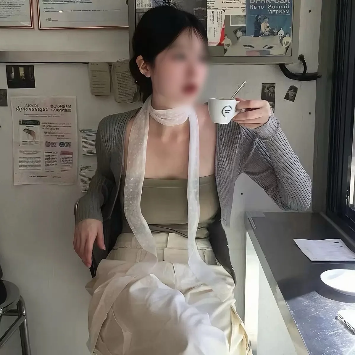 

Длинный шелковый шарф в горошек с кружевом и лентами для женщин, модное многослойное декоративное украшение на весну и лето