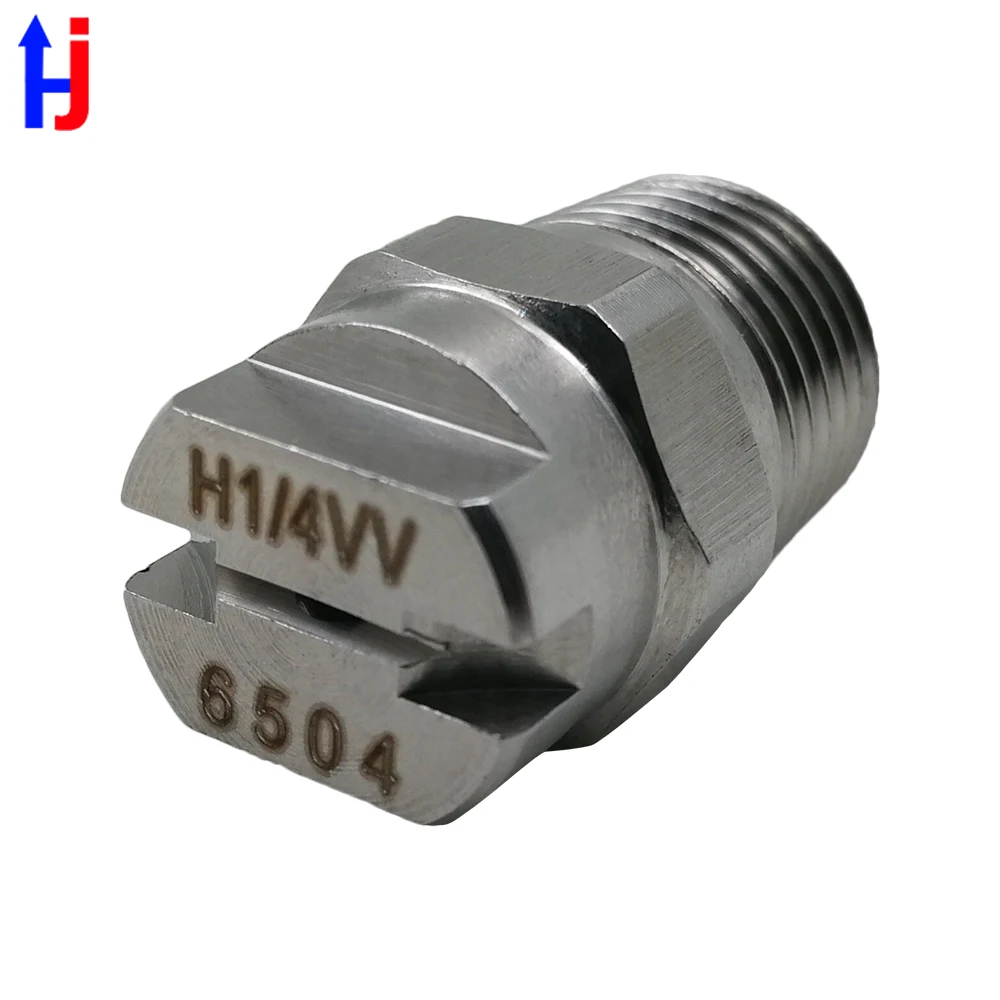 H1/4VV Flat Fan Nozzle 0-110degree Flat Fan Vee Jet Water Spray Nozzle HVV Vee Jet Cooling Nozzle Industrial