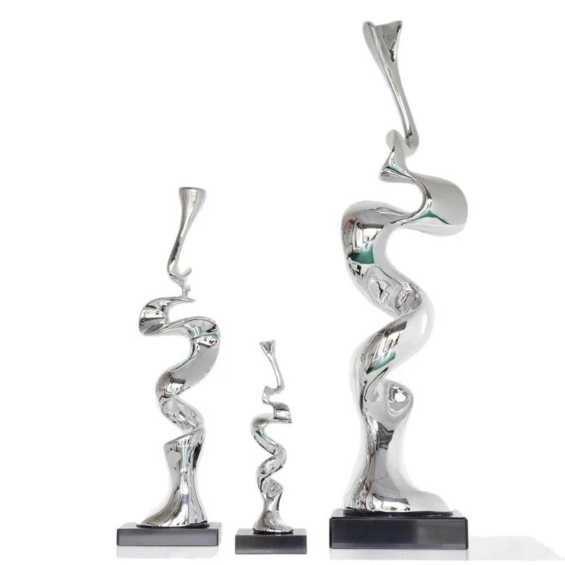 

Transparent resin abstract entrance ornaments, hotels, villas, living rooms, TV cabinets, desktop artworks