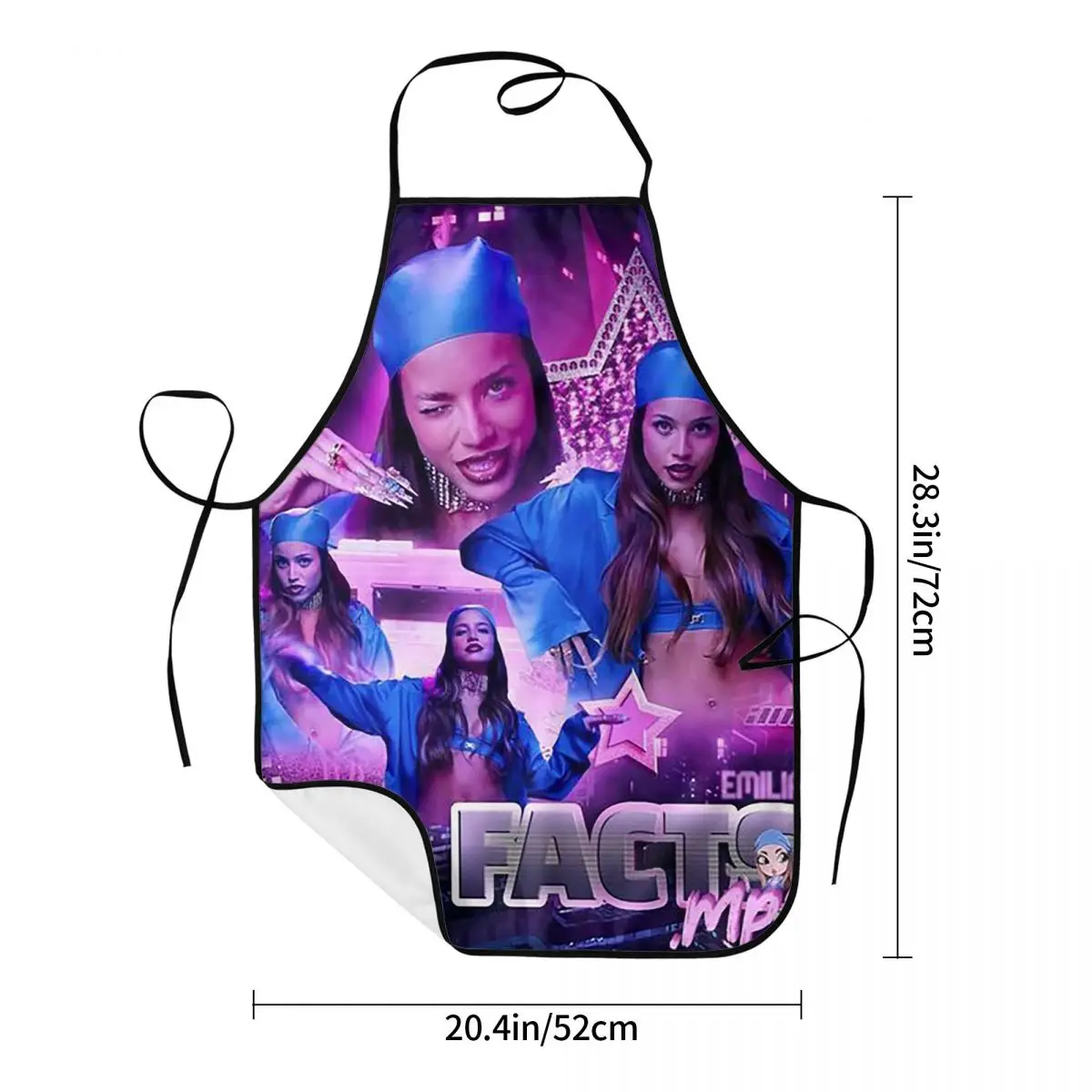 MP3 إميليا Mernes مآزر الشيف الطبخ الخبز Tablier مريلة مقاومة للماء تنظيف المطبخ بينافور للنساء الرجال اللوحة
