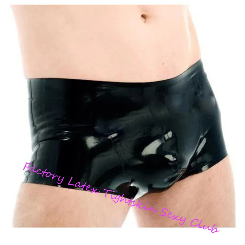 

Male Latex Panties Shorts Rubber Boxer Handmade Sexy Fetish Underwear Short Pants (No Zip)