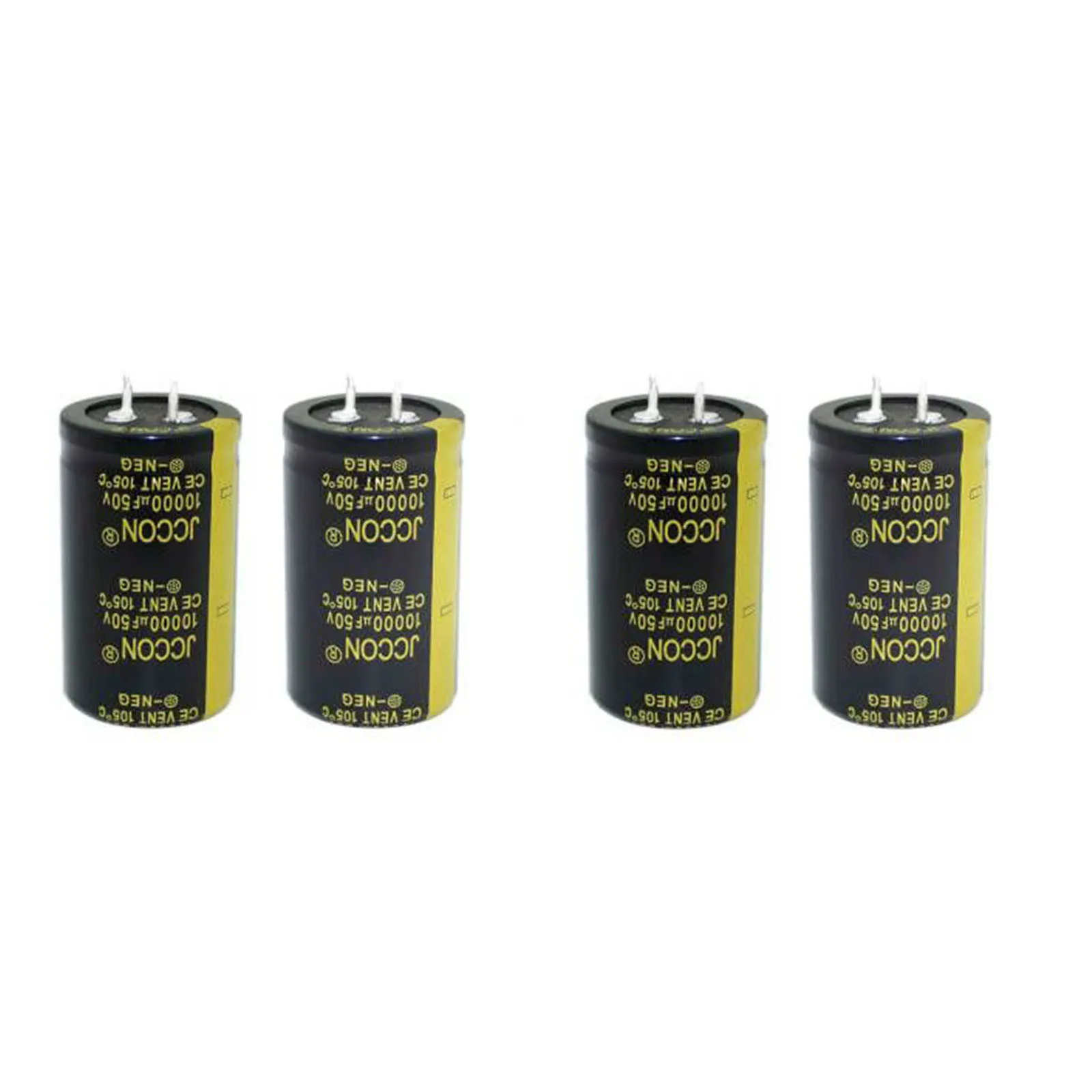 4pcs JCCON 10000uf 50V Audio Filter Capacitor for Audio Amplifier 30x50mm