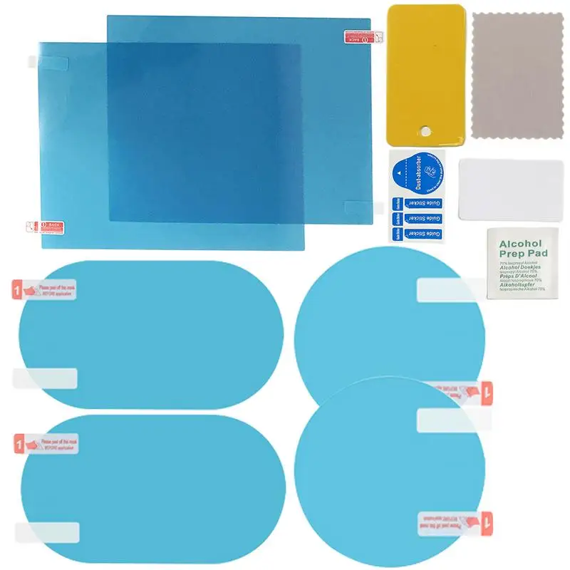 

2PCS Car Rearview Mirror Protective Film Nano-coating HD Anti Fog Rainproof Car Mirror Window Clear Sticker Car Accessories