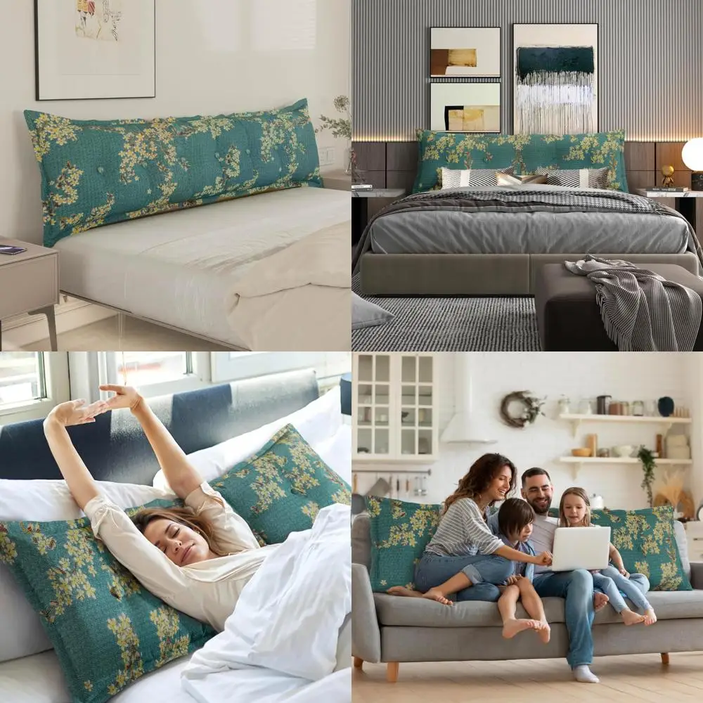 

Подушка изголовья из хлопка и льна — подушка для кушетки, спинка для дивана, подушка для чтения, поддержка и позиционирование