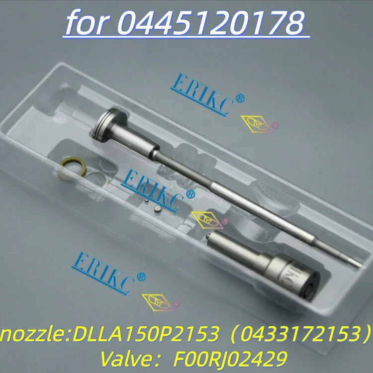 

0445120178 Common Rail Injector Repair Kits Nozzle DLLA150P2153 0433172153 Control Valve F00RJ02429 for 0 445 120 178