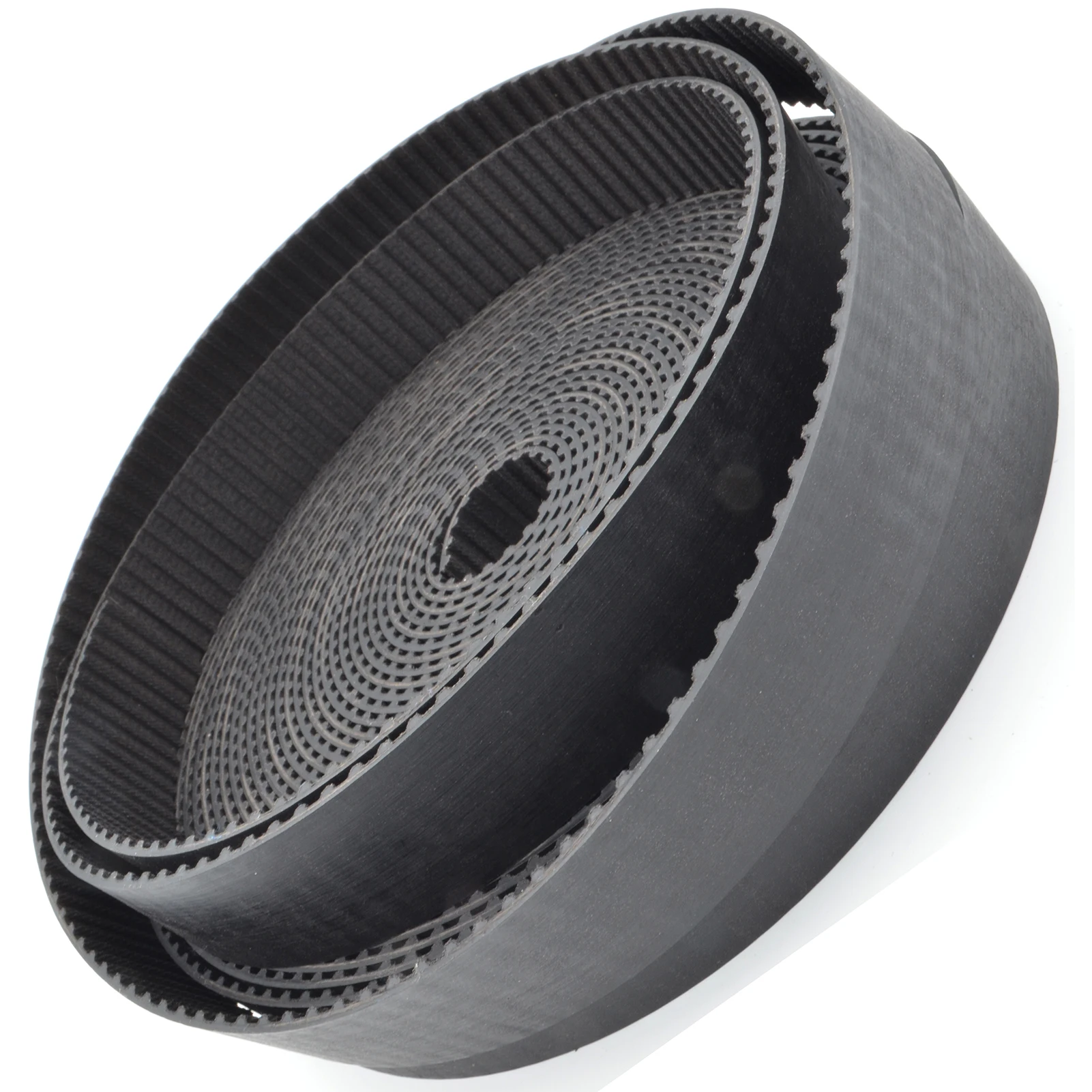 POWGE Metric Trapezoidal AT5 Open Timing belt width 10/15/16/20/25/30/40/50mm Rubber figerglass Polyurethane steel PU AT5 pulley