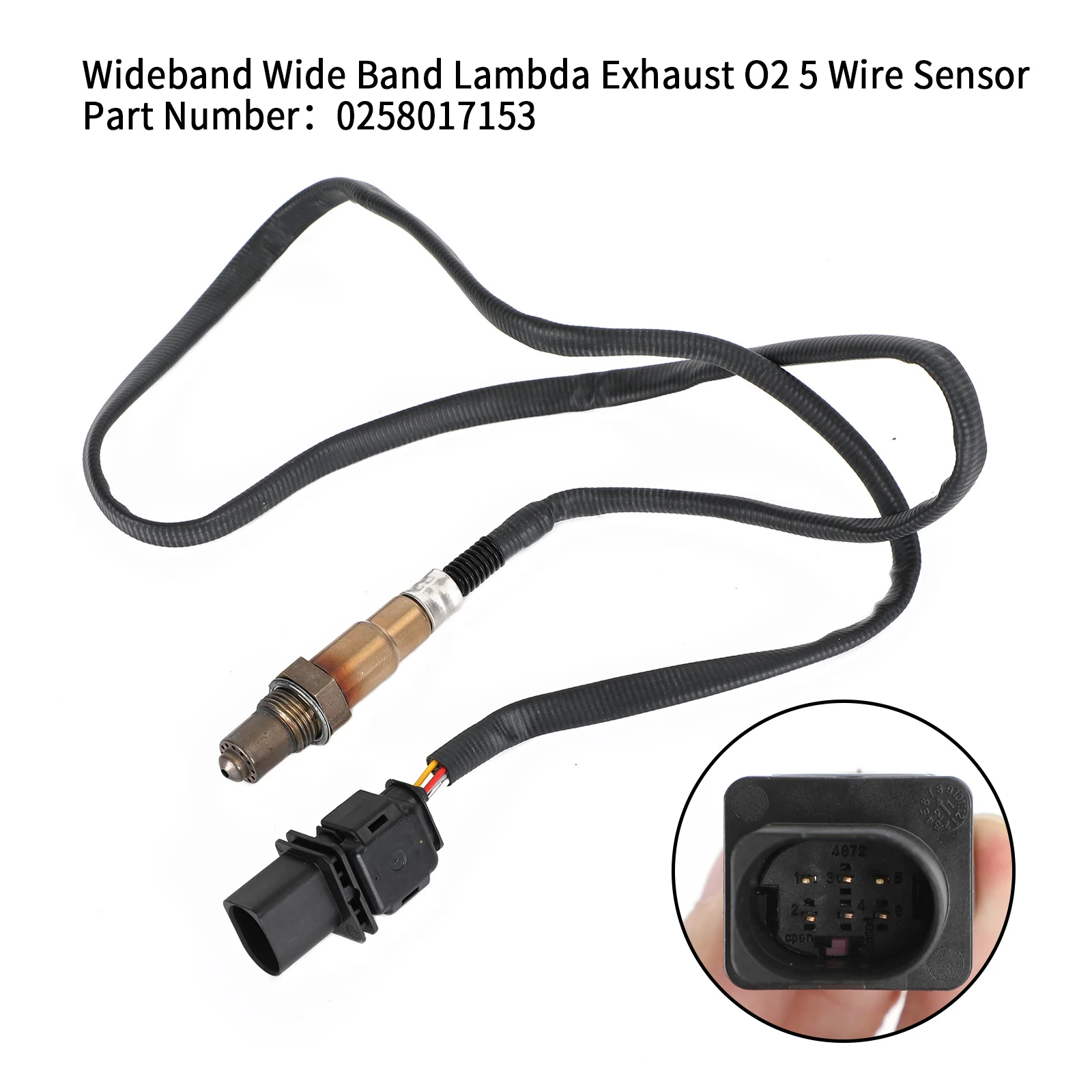 Artudatech Upstream Lambda 02 Sensor 0258017153 5-Wire For Audi A3 A4 A5 A8 Q3 Q5 TT 07-14 Car Accessories