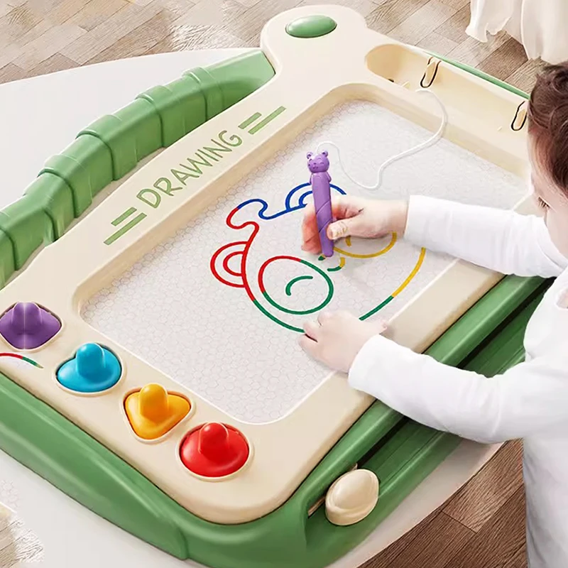 Children Cartoon Drawing Board Baby Puzzle Magnetic Writing Board Toy Graffiti Magnetic Drawing Board Montessori Toy for Kids