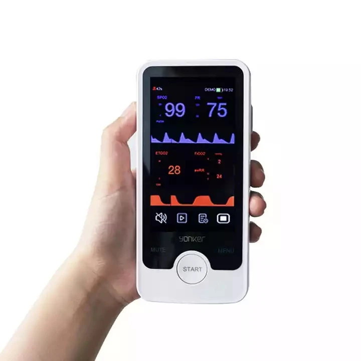 Handheld Touch Screen Veterinary Monitor Multi-parameter Cat Dog Animal Vet Pulse Oximeter Vital Signs Monitor