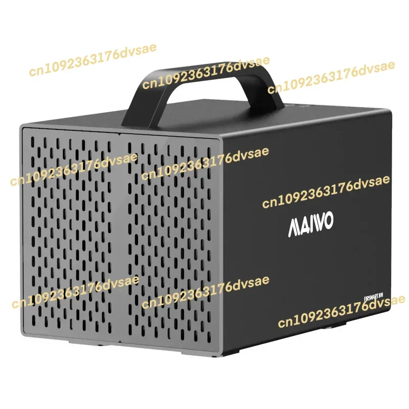 4 فتحات صغيرة من الألومنيوم مقاس 3.5 بوصة SATA HDD SSD لخزانة القرص الصلب مع مقبض أجهزة الكمبيوتر #3