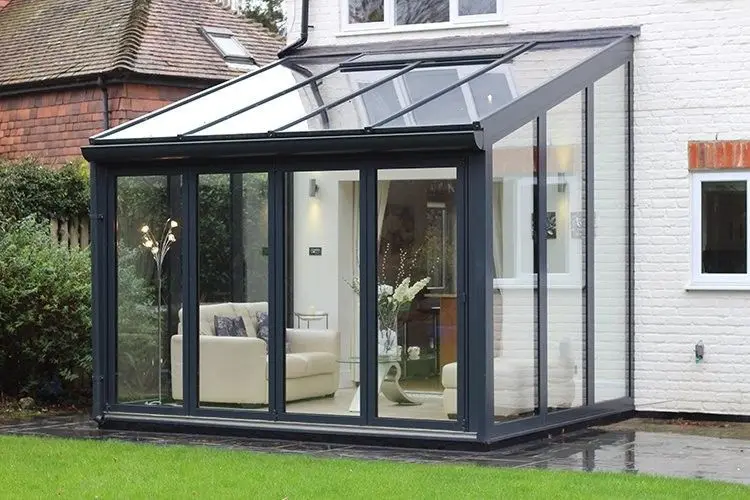 Outdoor Panoramic Folding Door High Quality Sunroom Type Accordion Folding Doors External Vertical Aluminum Frame Fold Up Doors