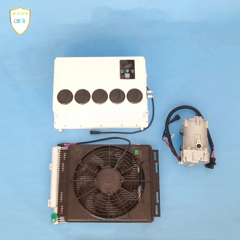 مكيف هواء يعمل بالطاقة الشمسية بمبرد تلقائي فائق الجودة لوقوف السيارات بقوة 12 فولت #2