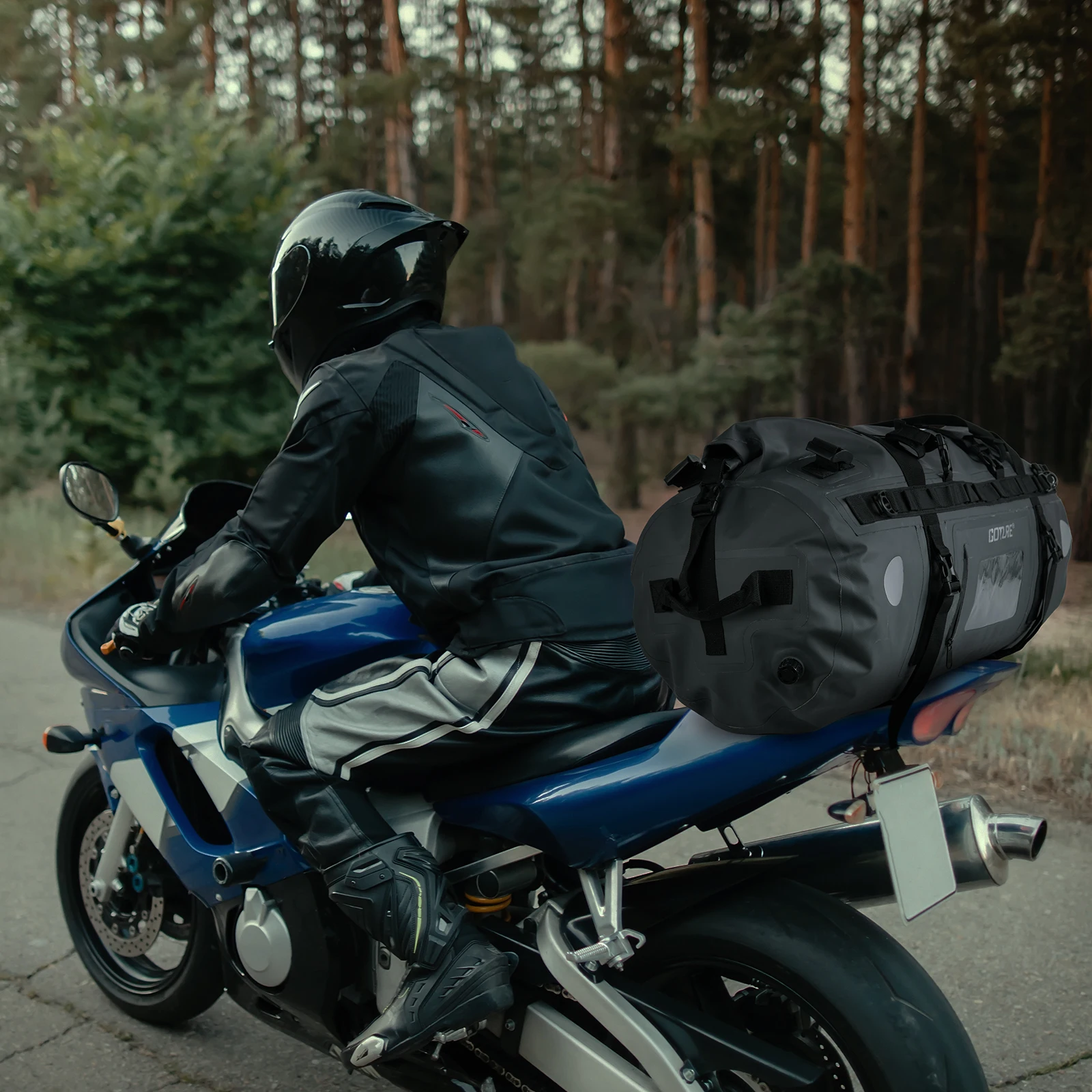 Duffle & Luggage Tail Bag Moto - đánh giá và giá Motorcycle Tail Bag Waterproof Roll Top