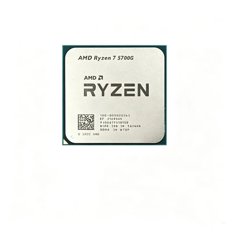 AMD Ryzen 7 5700G 3.8GHz 8-Core 16-Thread 16M L3 Cache 65W 7NM DDR4 Socket AM4 Desktop Processor Integrated Graphics Without Fan