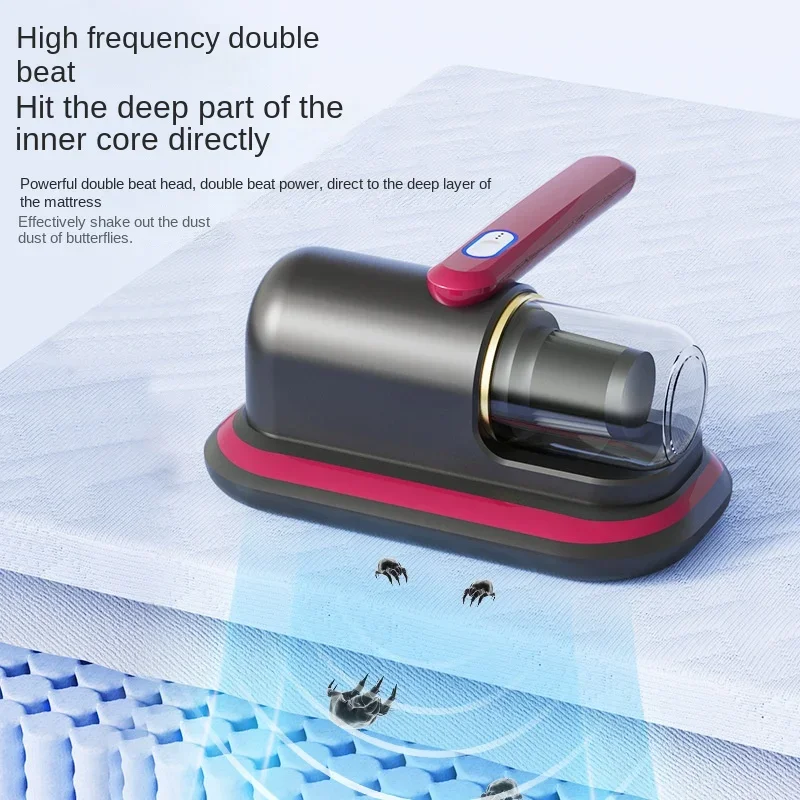 Creative Style Portable Home Bedding Sofa Carpet Plush Toy Efficient And Powerful Vacuum Cleaner Mite Remover Wireless Charging