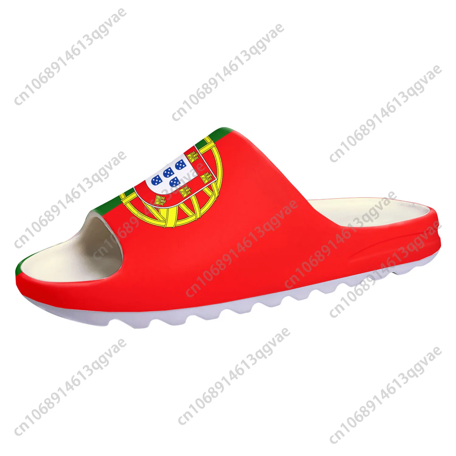 Portugal Flag Soft Sole Sllipers Home Clogs Step on Water Shoes Mens Womens Teenager Bathroom Beach Customize on Shit Sandals