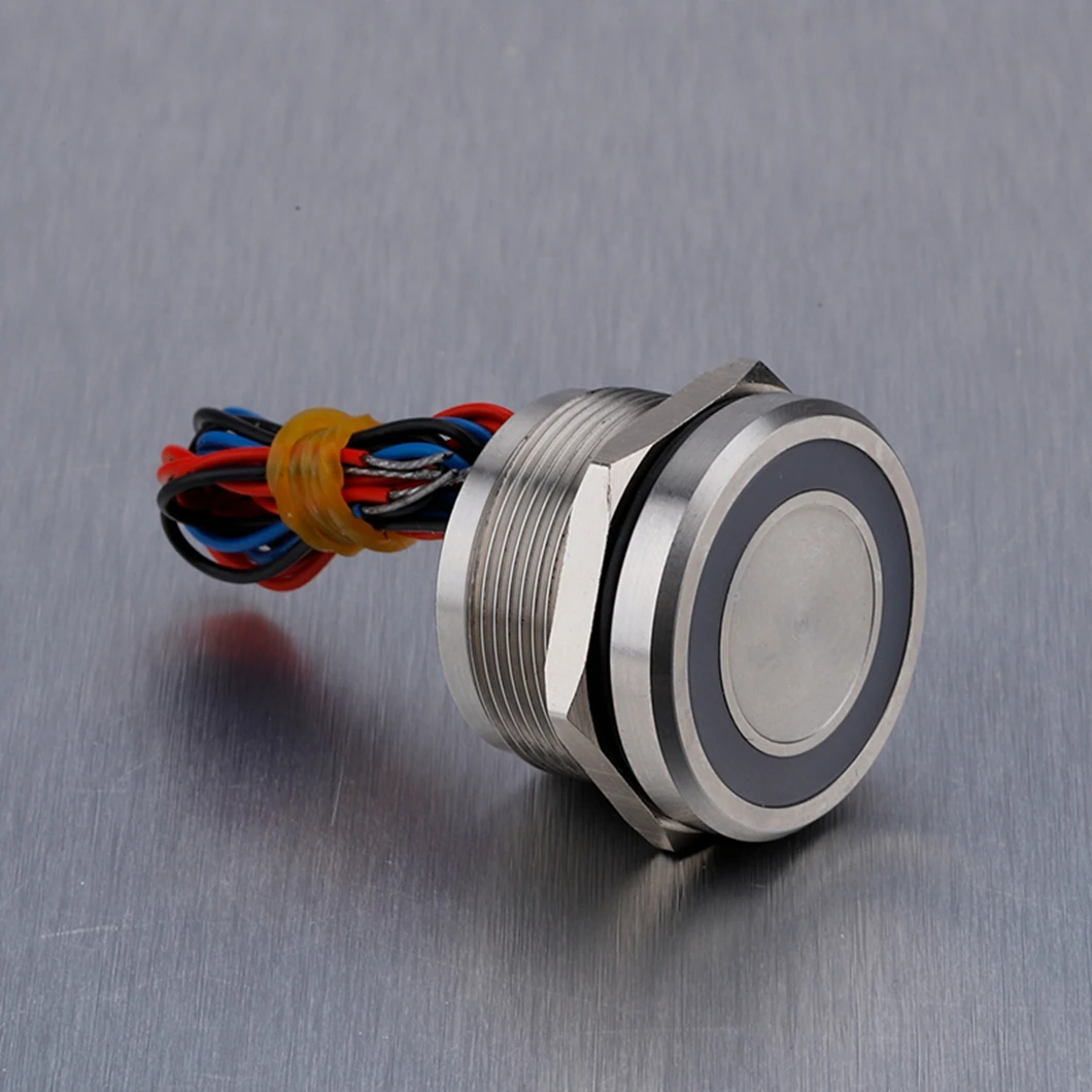 

ABILKEEN 25MM 304 Stainless Steel Electric Piezo Switch 1NO Latching/Momentary 12-24V Touch Press Sensitive Piezo Switch