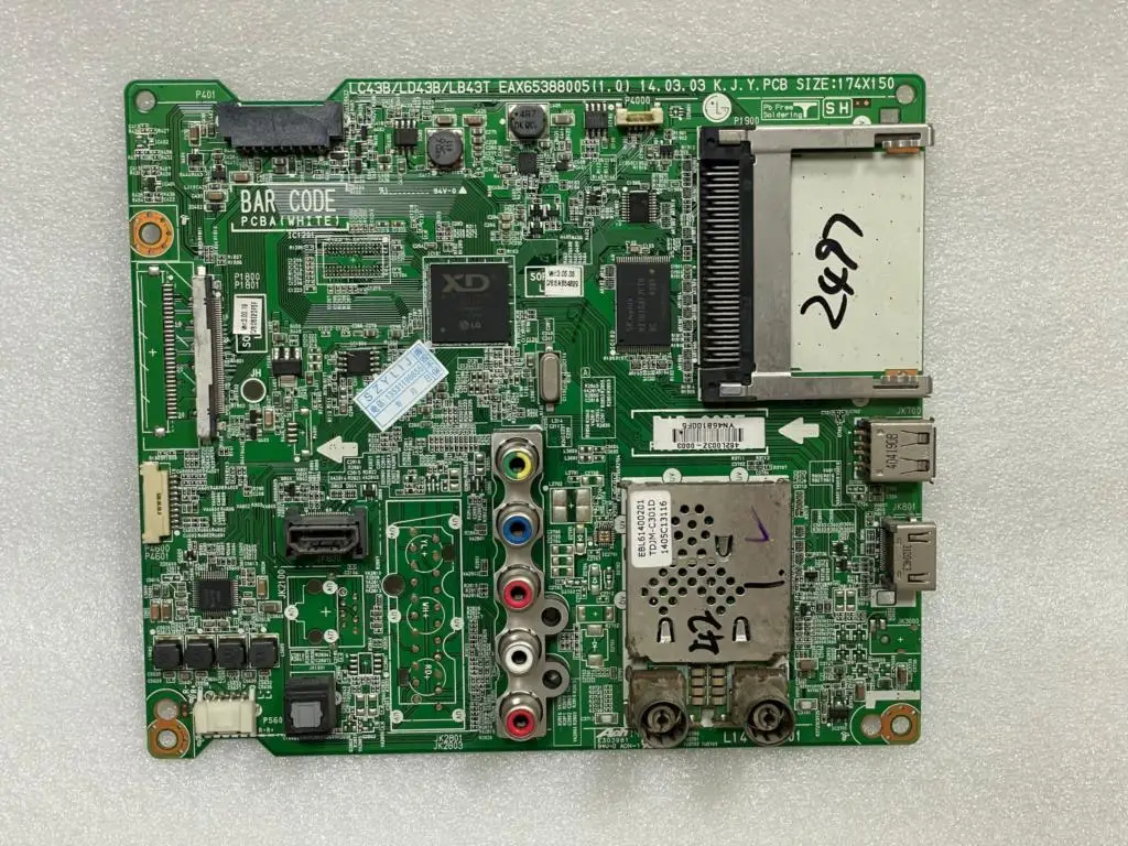 free shipping  42LB5670-CR motherboard EAX65388005(1.0) screen LC420DUE