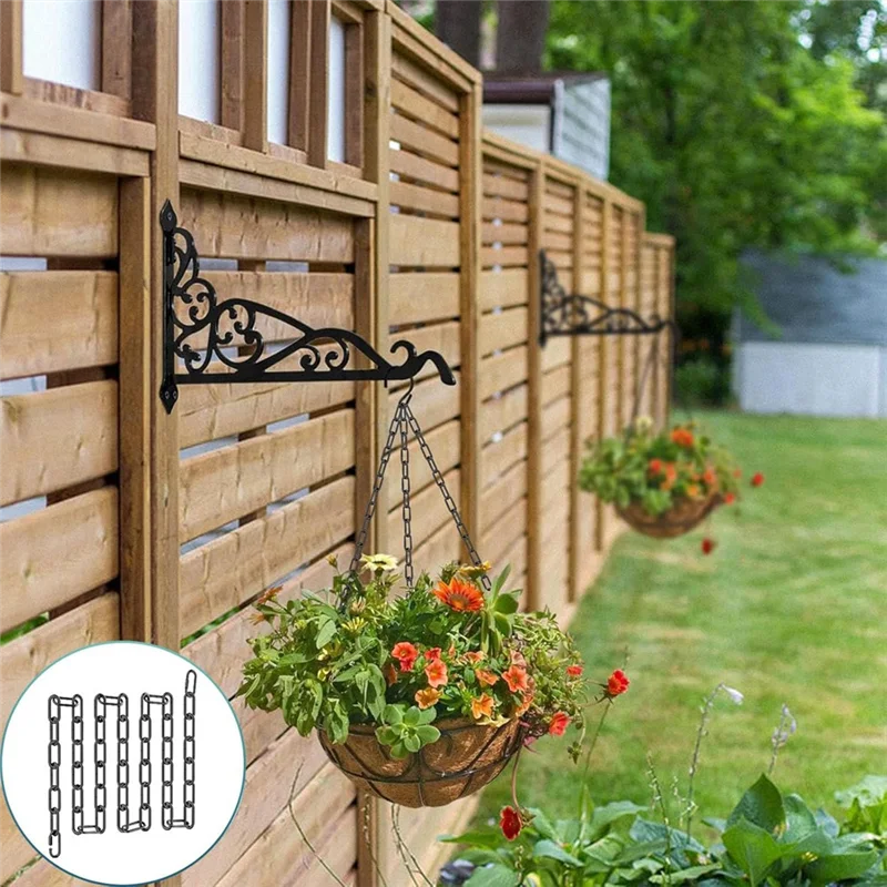 10 Feet Industrial Black Light Fixture Chain, Adjustable Extension Chain With Connection Locks For Light Fixture-Y47A