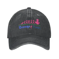 Vintage Washed Cotton Barney Friends Dinosaur Cartoon Baseball Cap Homme Summer Autumn Adjustable Cowboy Hat Dinosaurs Casquette