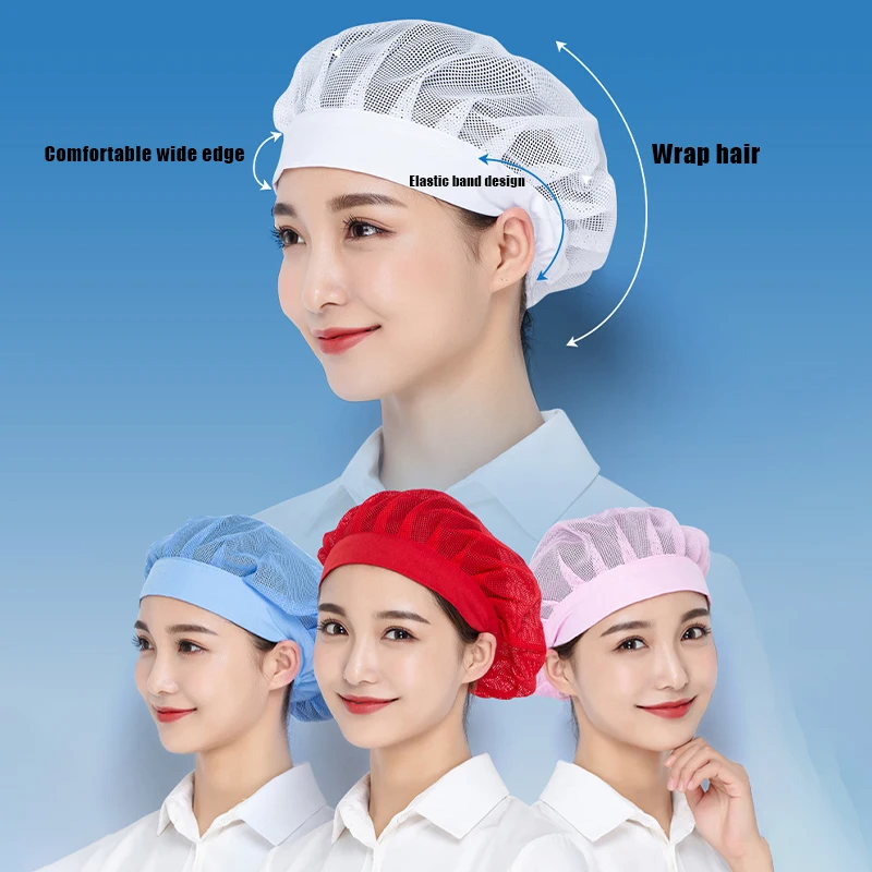 New#Chef Hat Dust-proof Workshop Catering Hat Food Factory Work Hat Canteen Work Hat
