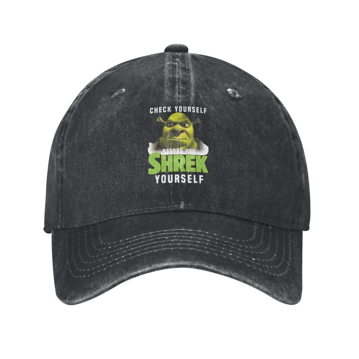 Check Yourself Before You Yourself Baseball Cap Men Hats Women Visor Protection Snapback Shreks Caps