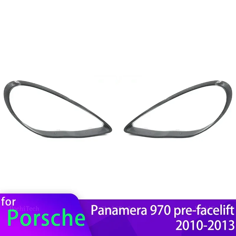 

Auto Front Headlight Cover Transparent Glass Headlamps Lampshade Lamp Shell Masks for Porsche Panamera 970 Pre-facelift 2010-13