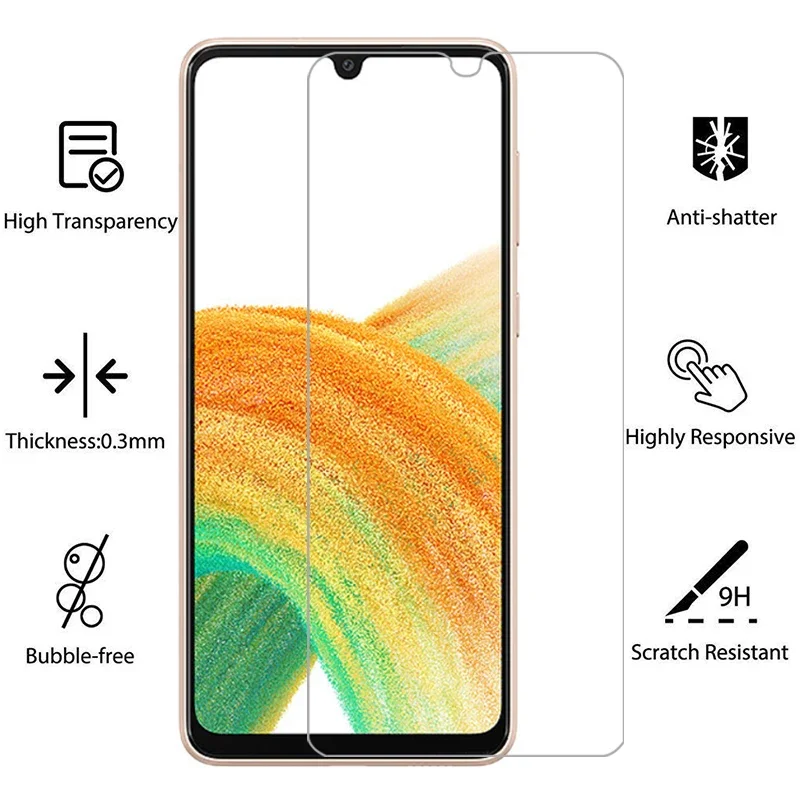 tempered glass case for samsung a33 5g cover on galaxy a 33 33a phone coque samsun samsumg sansung galaxi samsunga33 galaxya33