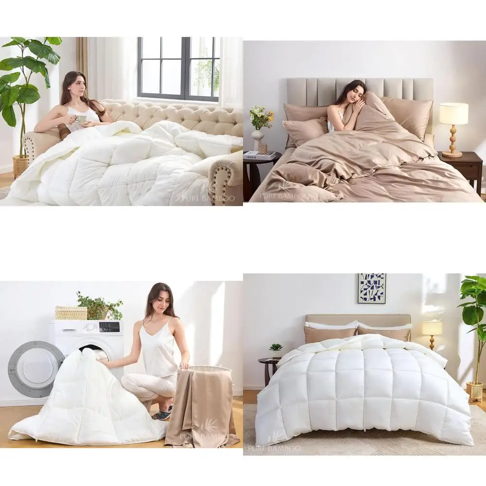 

Пододеяльник King Size (106x92 дюйма) — стеганая пододеяльник Ultra Sot с 8 и боковыми петлями, двойная строчка, атласная трубка — Luxuri