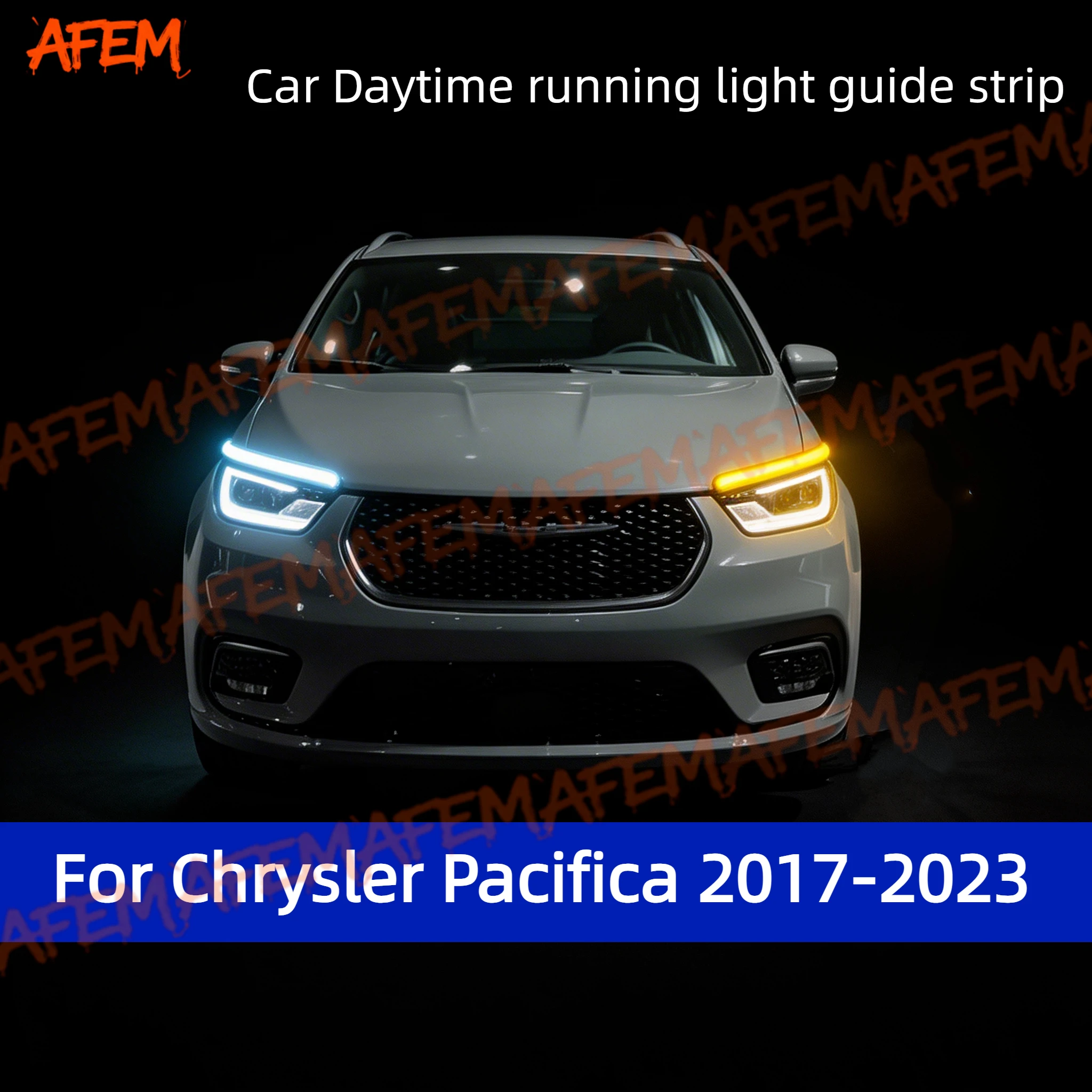 

For Chrysler Pacifica 17-23Daytime Running Light Guide Strip Auto LED DRL Daytime Running light Flexible Decorative Ambient Lamp