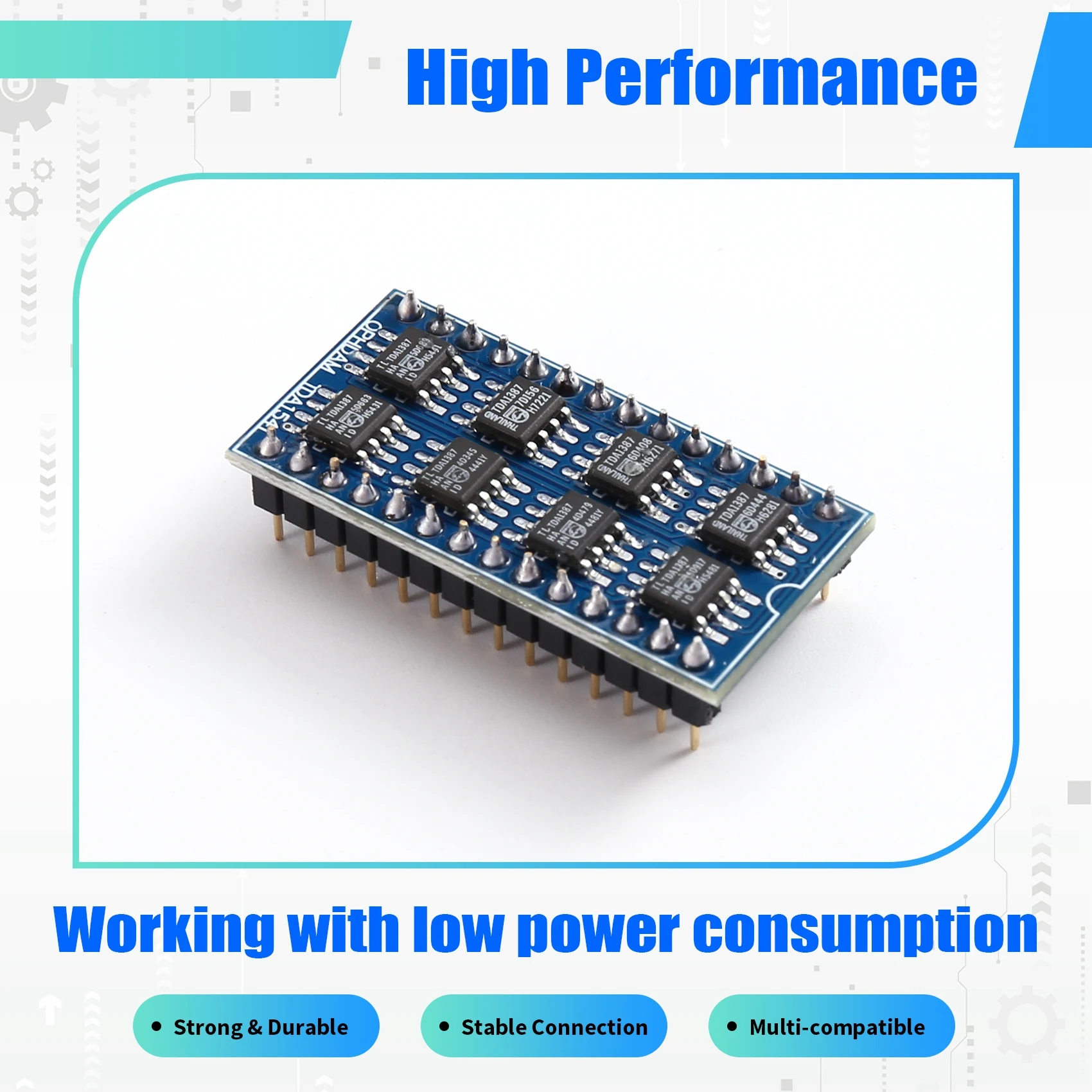 B27B 1PCS TDA1387 8 Parallel Replacement TDA1541 / TDA1541A For DAC Module