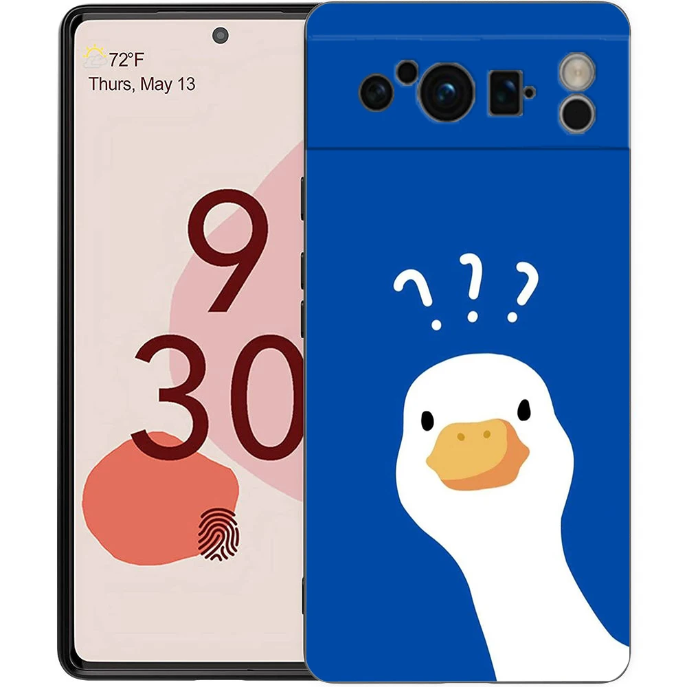 Cute Goose Duck Game Phone Case Cover for Google Pixel 8 7 6 7A 6A Pro 5G Shockproof Silicone Soft 9 Pro XL 8 Pro 5G Shell Capas