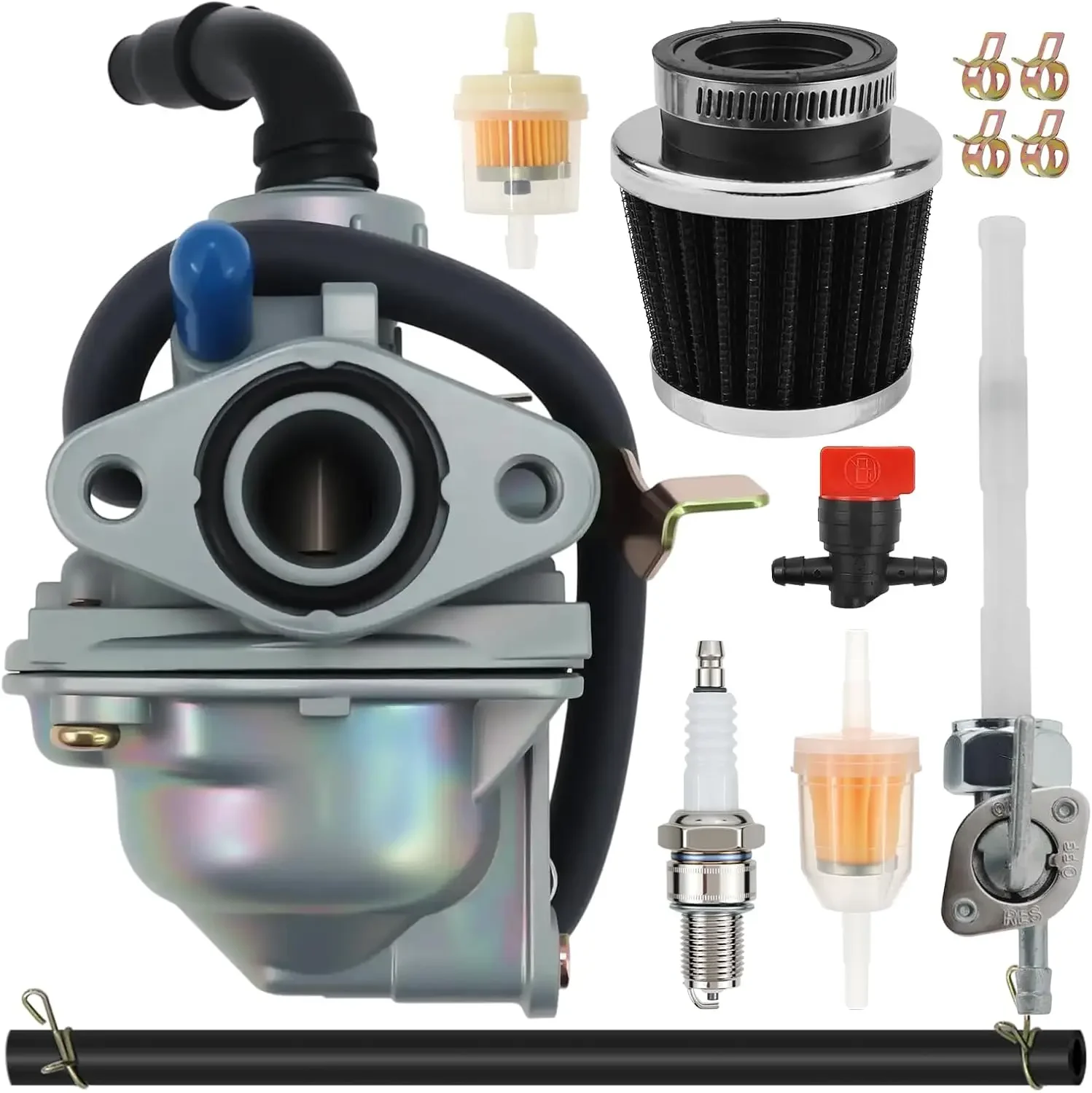 Carburador para NC50, para Honda Express NC50 1981 1980 1979 1978 1977, Carburador de 38 mm con Filtro de Aire y Grifo de Combustible, Reemplaza ED-1CB71