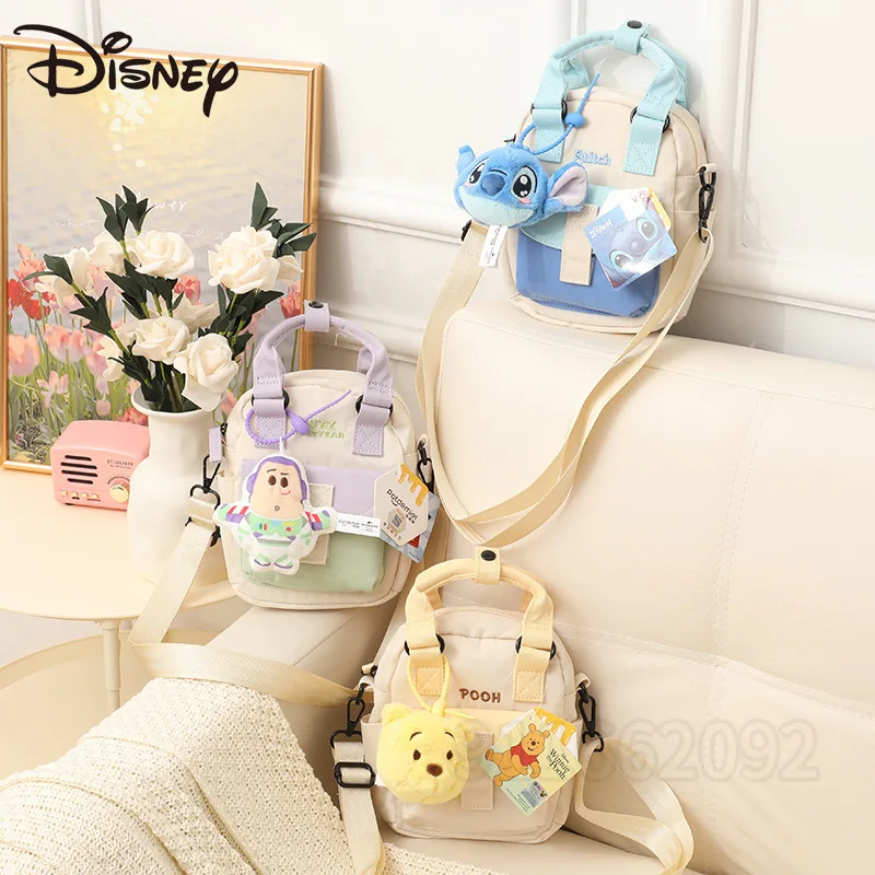 Disney New Women's Mini Shoulder Bag Cartoon Cute Women's Mini Shoulder Messenger Bag Fashion Doll Women's Bag High Quality