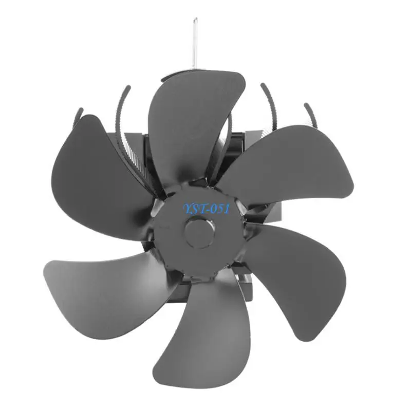 E15A صديقة للبيئة الموقد مروحة تعمل بالطاقة الحرارية موقد موقد الخشب مروحة لحرق الخشب صيانة هادئة تفريق الهواء الدافئ