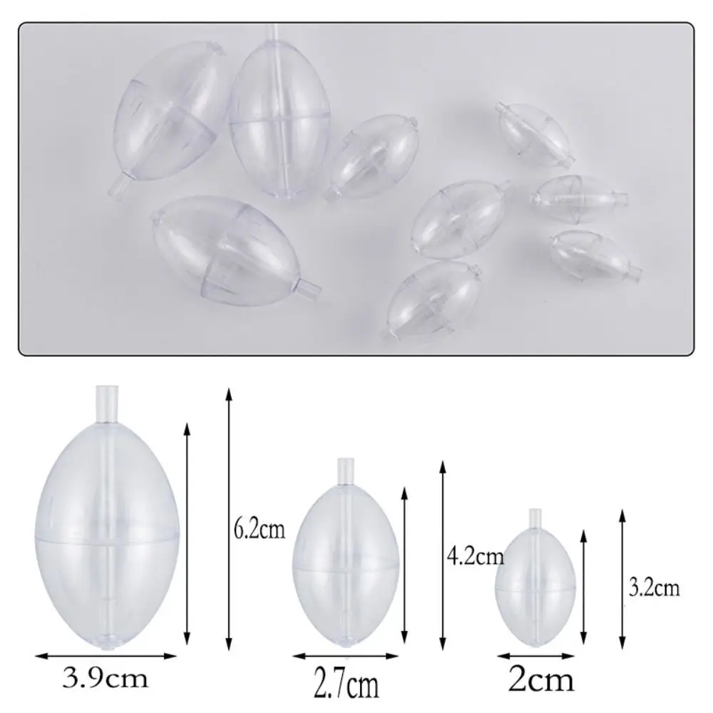 1Pcs Fishing Float Buoy Bobber Strike Indicator PVC Plastic Clear Surface Float Water Bubble Float Transparent Slip Bobber