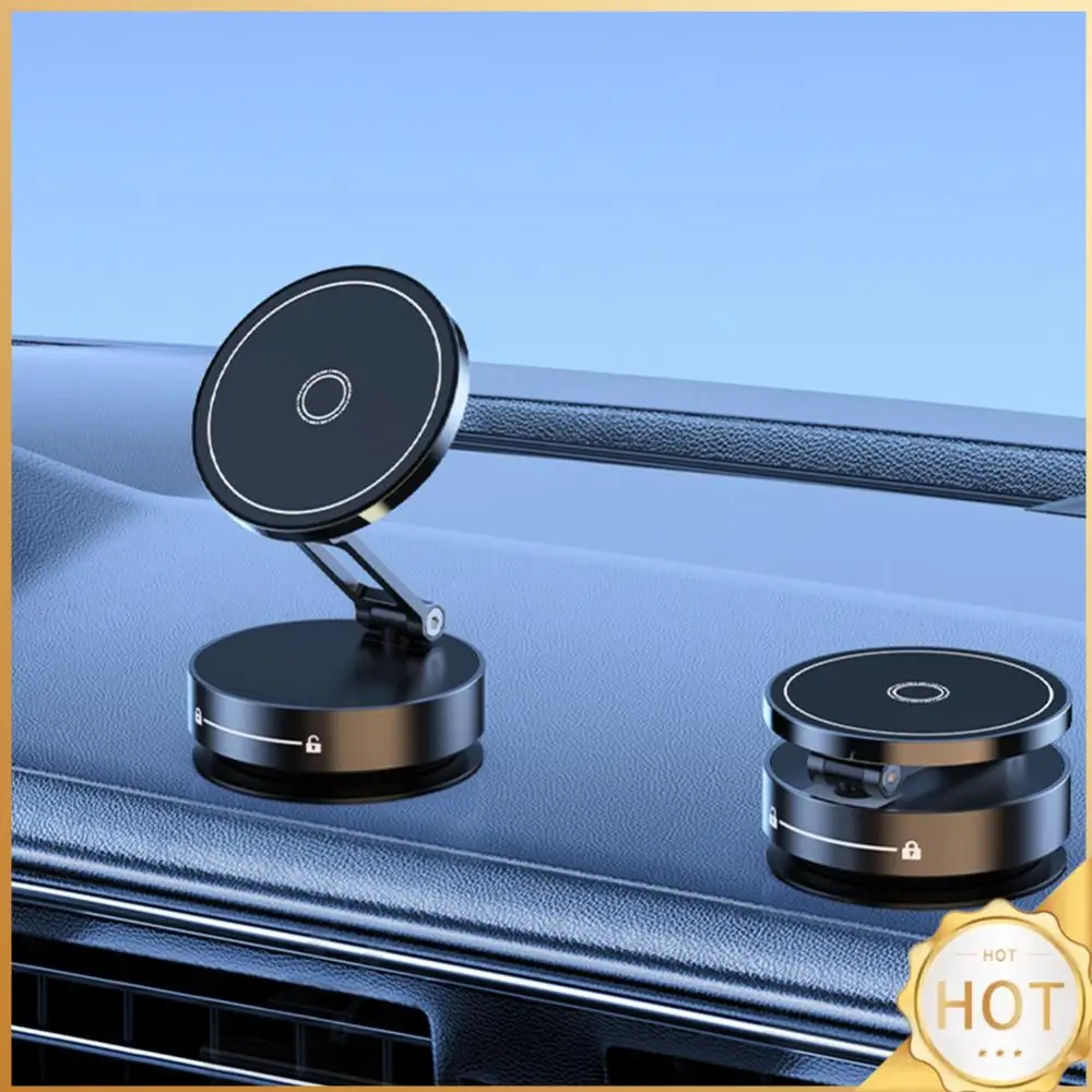 

For Magsafe Magnetic Vacuum Adsorption Suction Cup Bracket 360° Rotatable Folding Car Magnetic Holder for IPhone/Samsung/Xiaomi