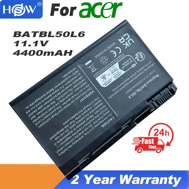 

Laptop Battery For Acer Aspire BATBL50L6 3100 Series Aspire 3100 3102 5100.5102 3650.3690 5110 5630 5650 Batteria