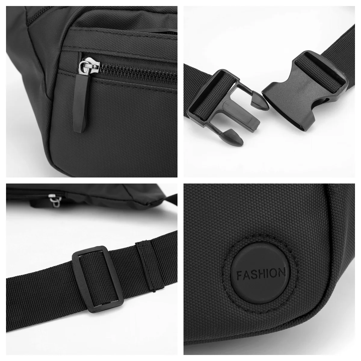 الرجال متعددة الوظائف الأعمال عارضة حقيبة صدر للرجال سعة كبيرة متعددة المقصورة حقيبة كروسبودي ركاب حقيبة كتف رجالية