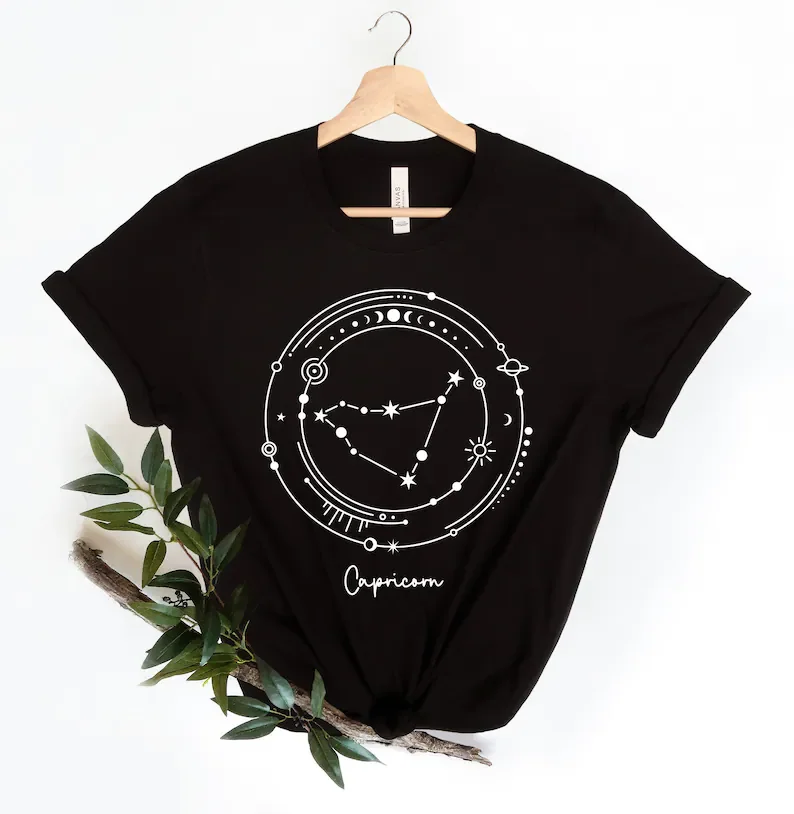 Presente de libra astrologia horóscopo constelações moda engraçado gráfico harajuku camisetas femininas coreano o pescoço casual manga curta t