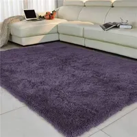 Long-haired Living Room/bedroom Carpet Non-slip Soft 150 Cm * 200 Cm Rug Modern Rug Mat Purple White Pink Gray 11 Colors