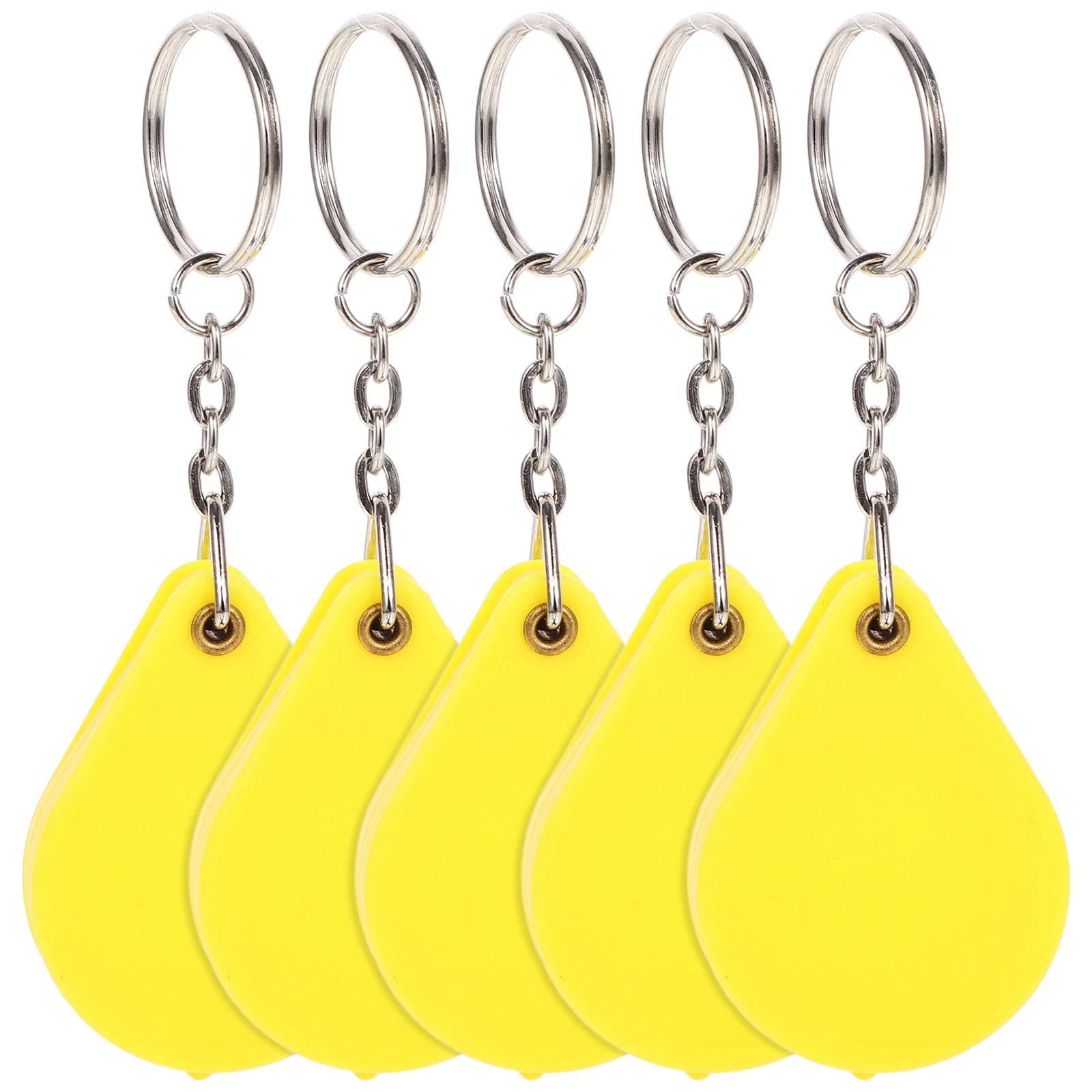 6 قطعة مكبر الجيب قابل للطي سلسلة مفاتيح زجاجية مكبرة صغيرة Led أداة القراءة المحمولة لفحص المجوهرات المحمولة