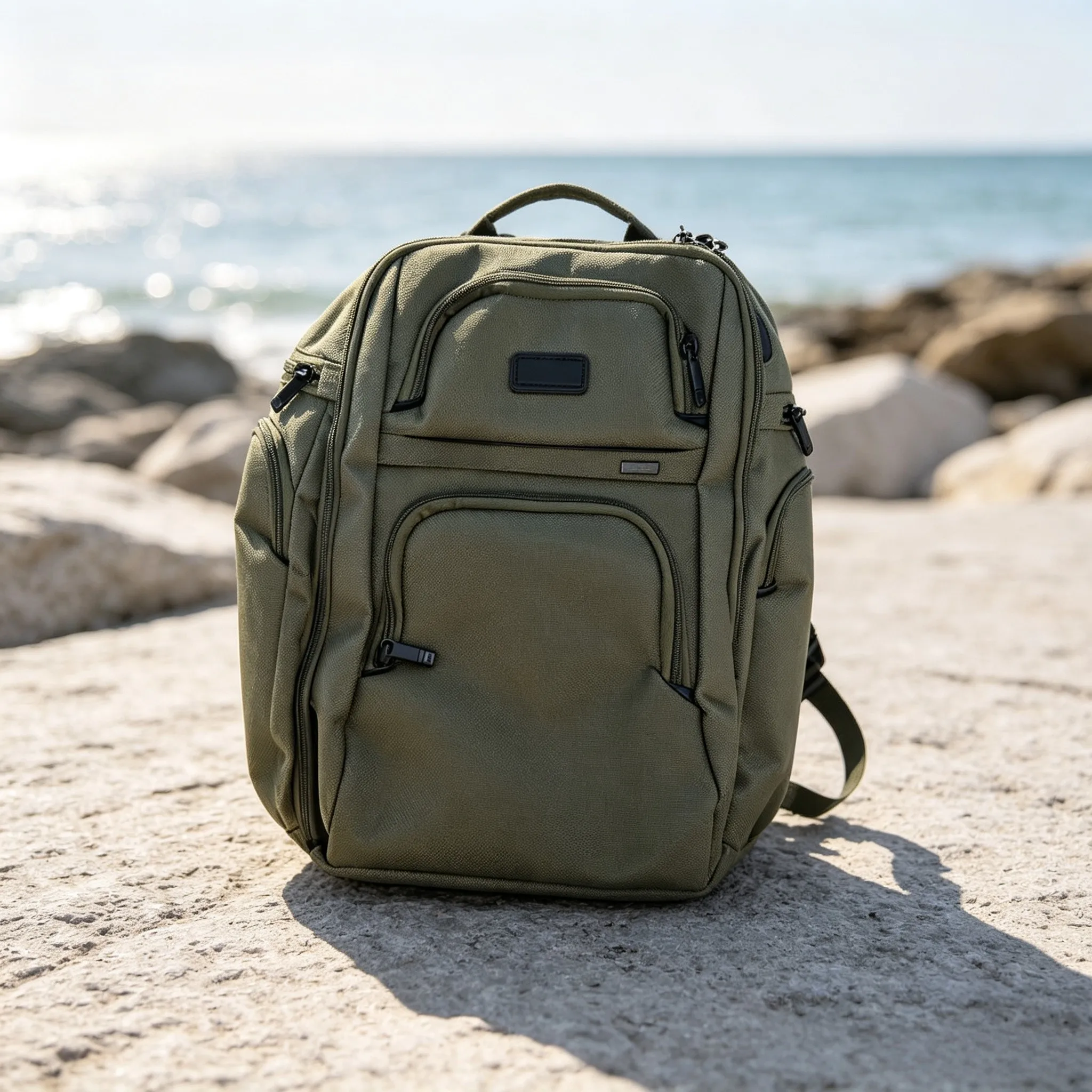 Men Minimal Fashion Ballistic Nylon Backpack 2026 New Version Spacious Travel Laptop Bag view 3